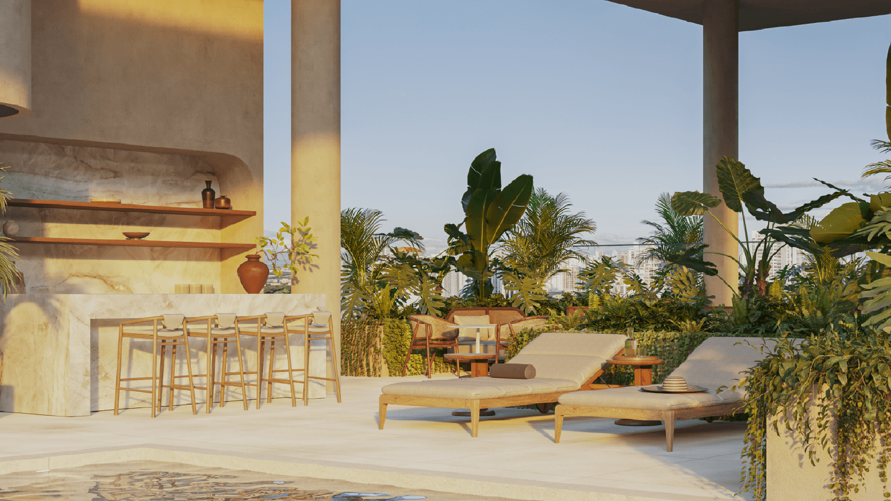 Terraza A del proyecto Boreal